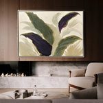 Floral 442 Canvas Art 18" x 24" / 45 x 60 cm / Black