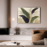 Floral 442 Canvas Art 18" x 24" / 45 x 60 cm / Black
