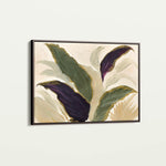 Floral 442 Canvas Art 18" x 24" / 45 x 60 cm / Black