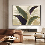Floral 442 Canvas Art 60 x 40 cm / Black
