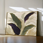 Floral 442 Canvas Art 60 x 40 cm / Black