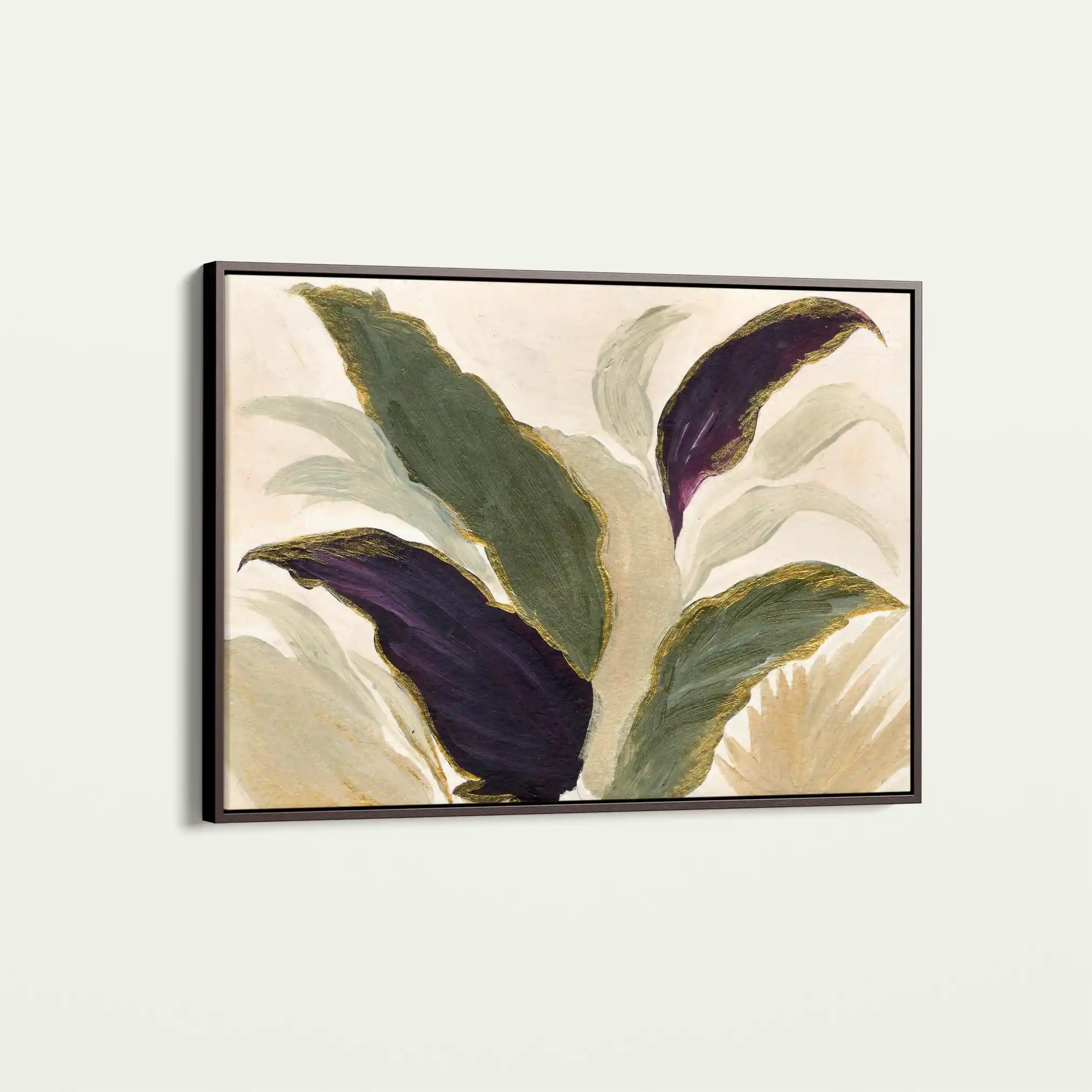 Floral 442 Canvas Art 60 x 40 cm / Black