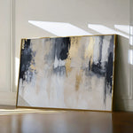 Abstract 443 Canvas Art 18" x 24" / 45 x 60 cm / Black