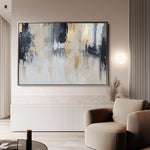 Abstract 443 Canvas Art 18" x 24" / 45 x 60 cm / Black