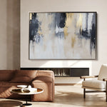 Abstract 443 Canvas Art 60 x 40 cm / Black