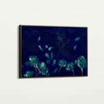 Floral 443 Canvas Art 18" x 24" / 45 x 60 cm / Black