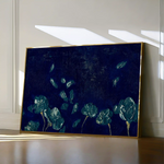 Floral 443 Canvas Art 60 x 40 cm / Black