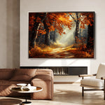 Landscape 443 Canvas Art 18" x 24" / 45 x 60 cm / Black