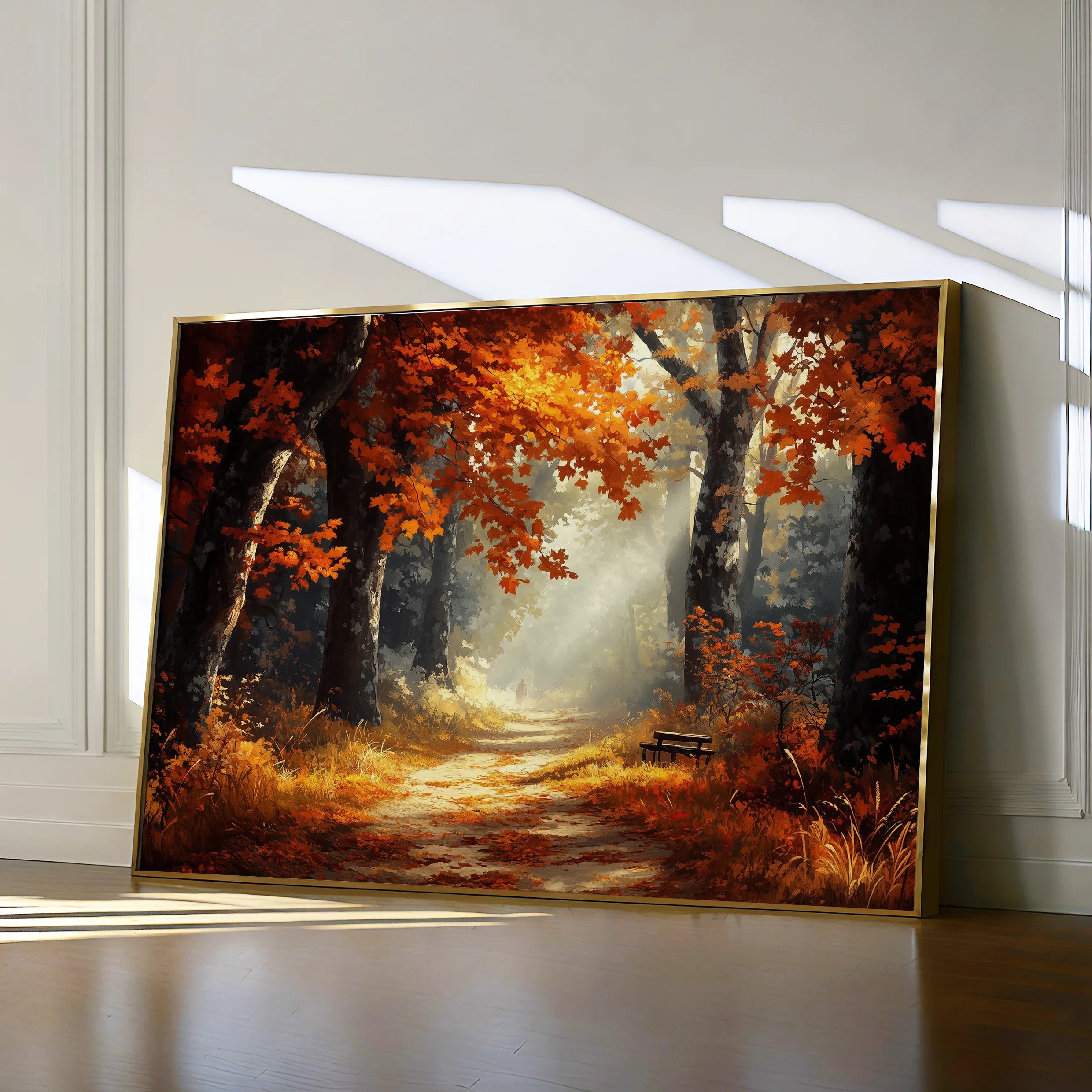 Landscape 443 Canvas Art 18" x 24" / 45 x 60 cm / Black