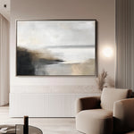 Abstract 444 Canvas Art 18" x 24" / 45 x 60 cm / Black