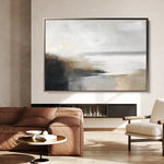 Abstract 444 Canvas Art 18" x 24" / 45 x 60 cm / Black