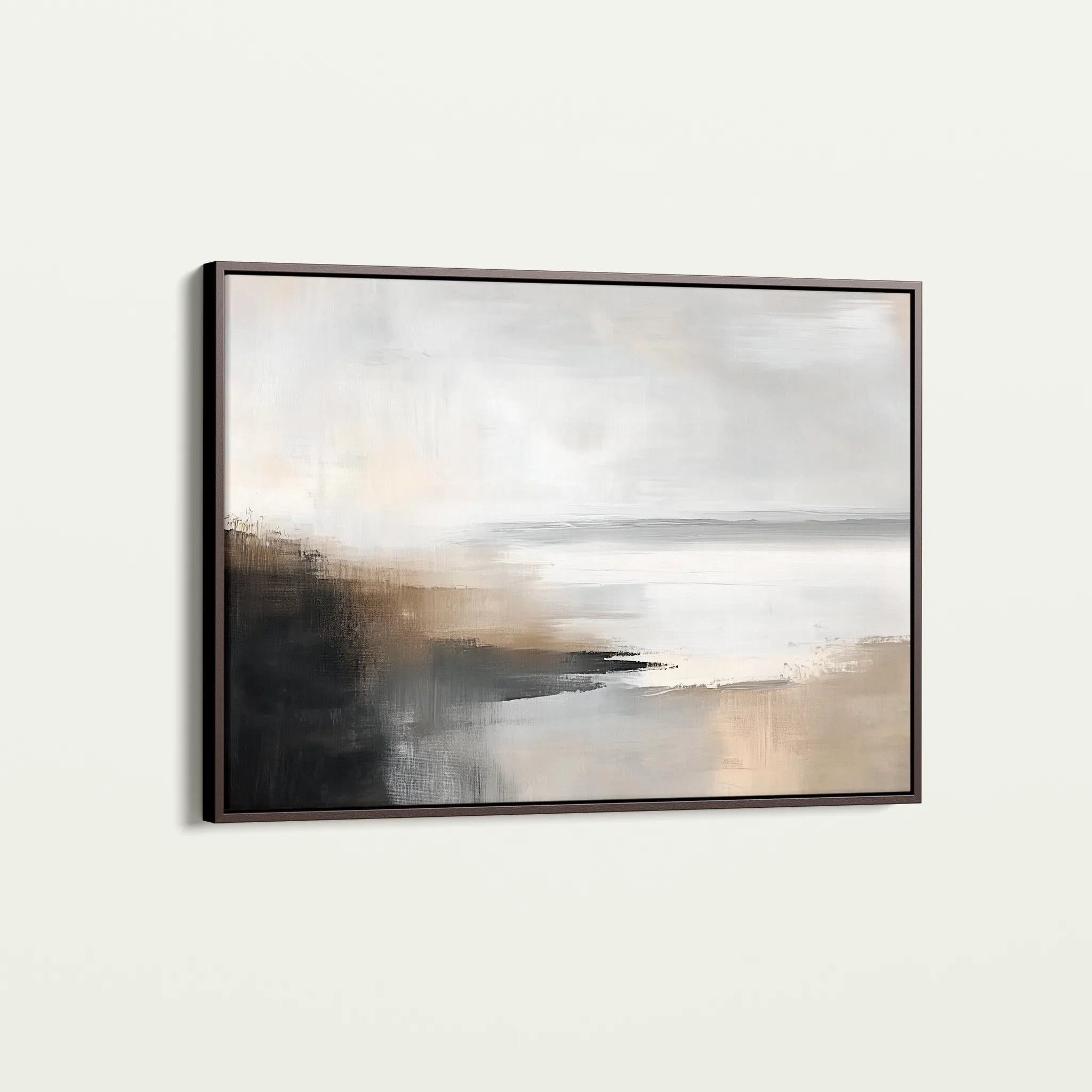 Abstract 444 Canvas Art 18" x 24" / 45 x 60 cm / Black