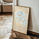 Floral 444 Canvas Art 18" x 24" / 45 x 60 cm / Black