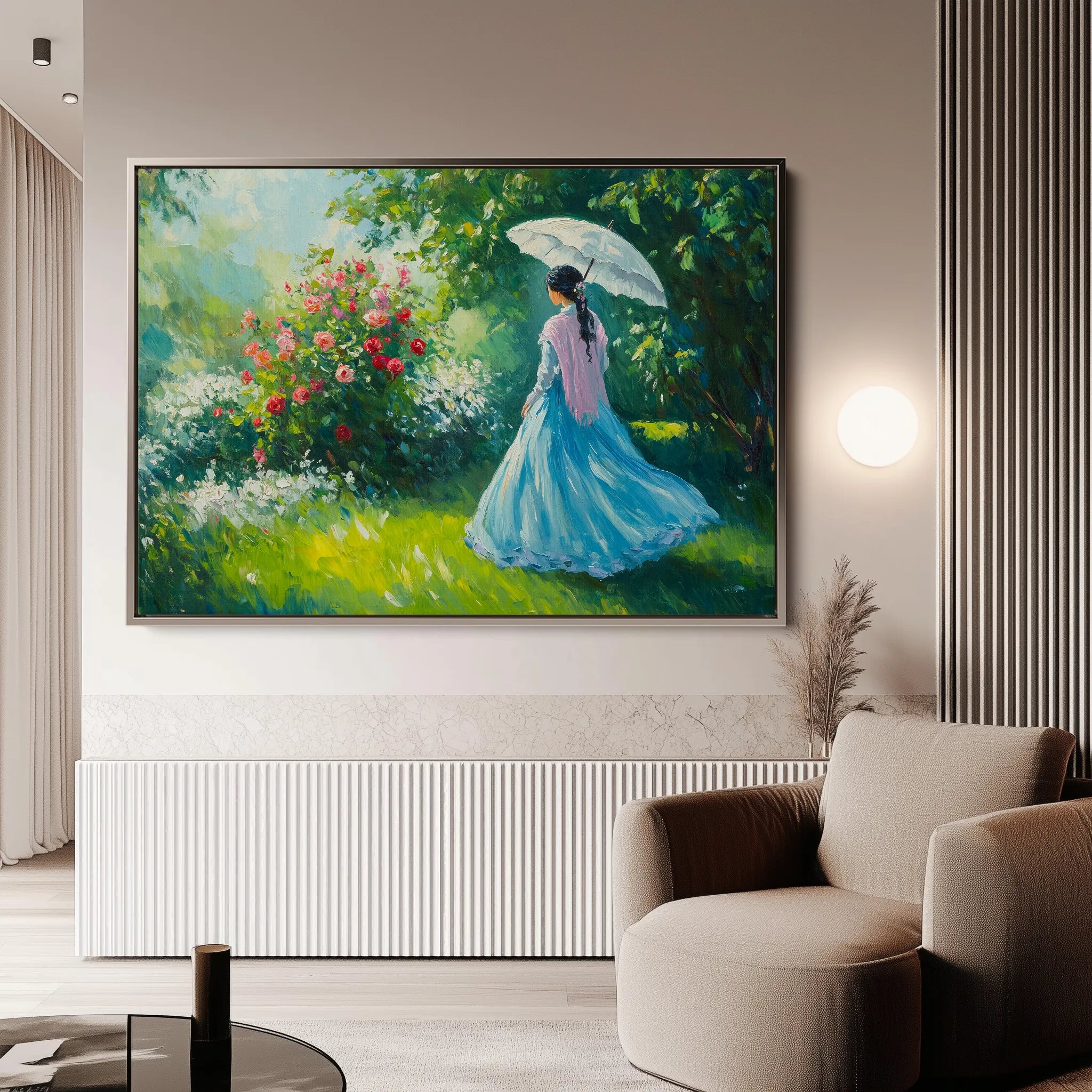 Landscape 444 Canvas Art 18" x 24" / 45 x 60 cm / Black
