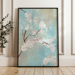 Floral 445 Canvas Art 18" x 24" / 45 x 60 cm / Black