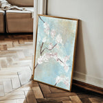 Floral 445 Canvas Art 18" x 24" / 45 x 60 cm / Black