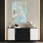 Floral 445 Canvas Art 18" x 24" / 45 x 60 cm / Black