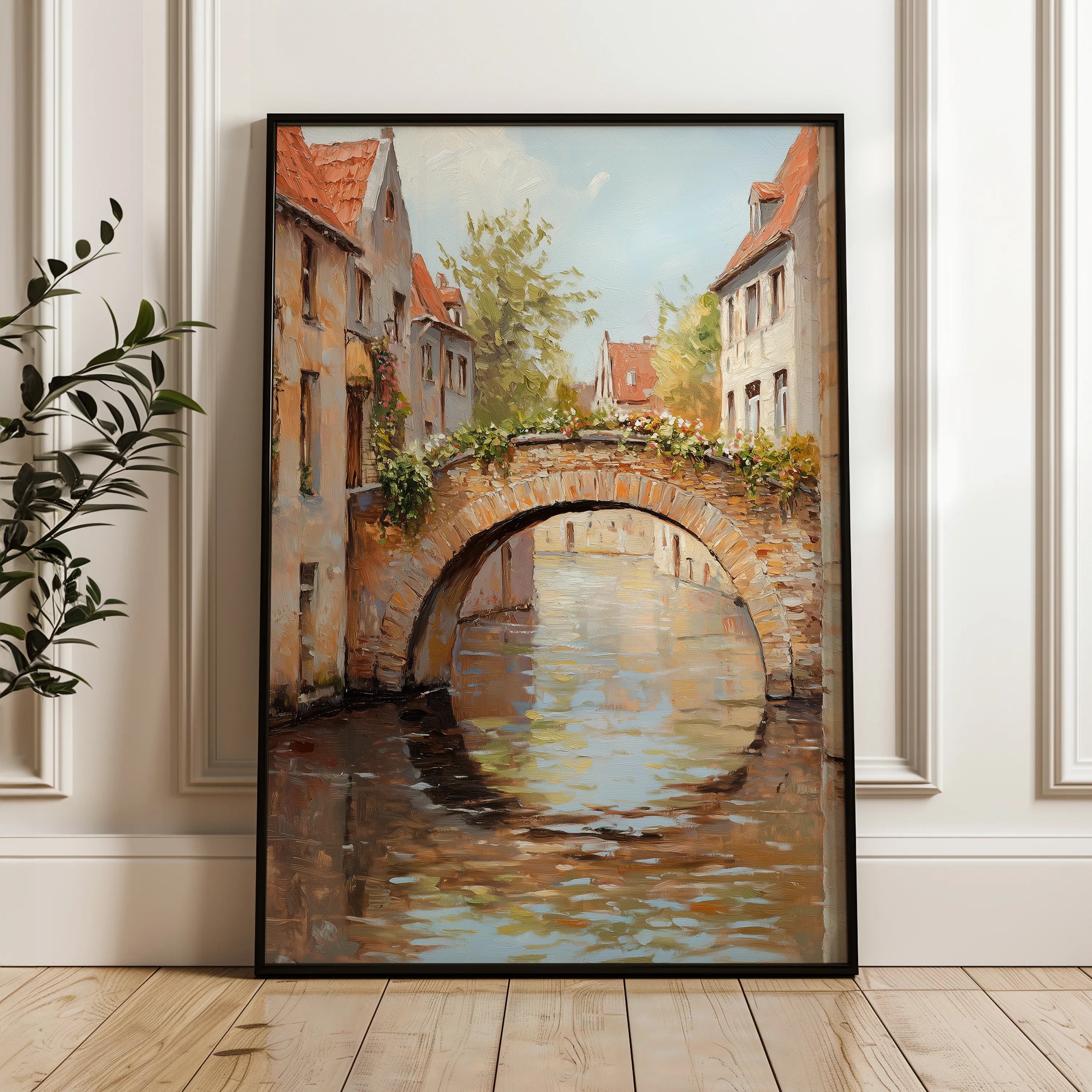 Landscape 445 Canvas Art 18" x 24" / 45 x 60 cm / Black