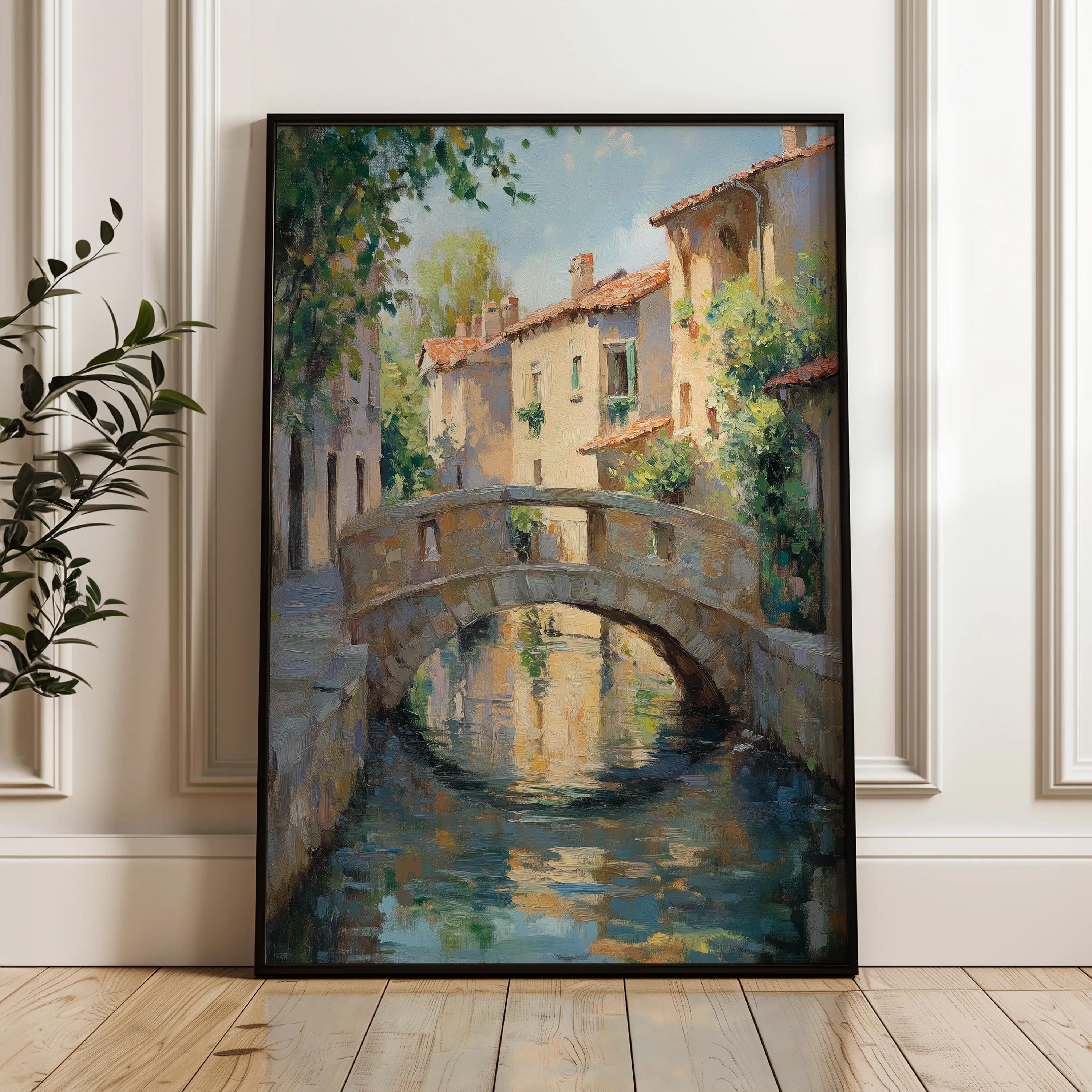 Landscape 446 Canvas Art 18" x 24" / 45 x 60 cm / Black