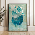 Floral 447 Canvas Art 18" x 24" / 45 x 60 cm / Black