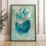Floral 447 Canvas Art 18" x 24" / 45 x 60 cm / Black