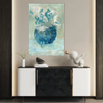 Floral 447 Canvas Art 18" x 24" / 45 x 60 cm / Black