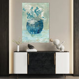 Floral 447 Canvas Art 18" x 24" / 45 x 60 cm / Black