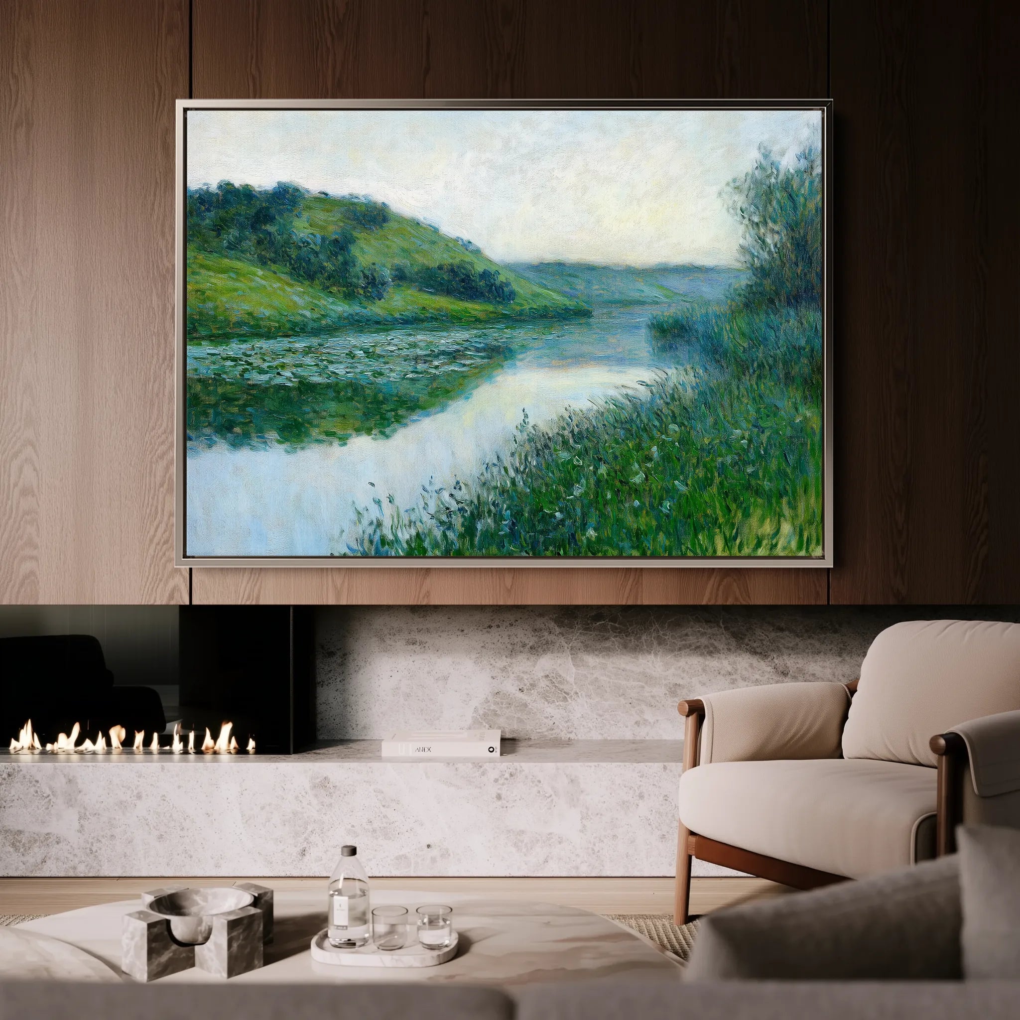 Landscape 447 Canvas Art 18" x 24" / 45 x 60 cm / Black