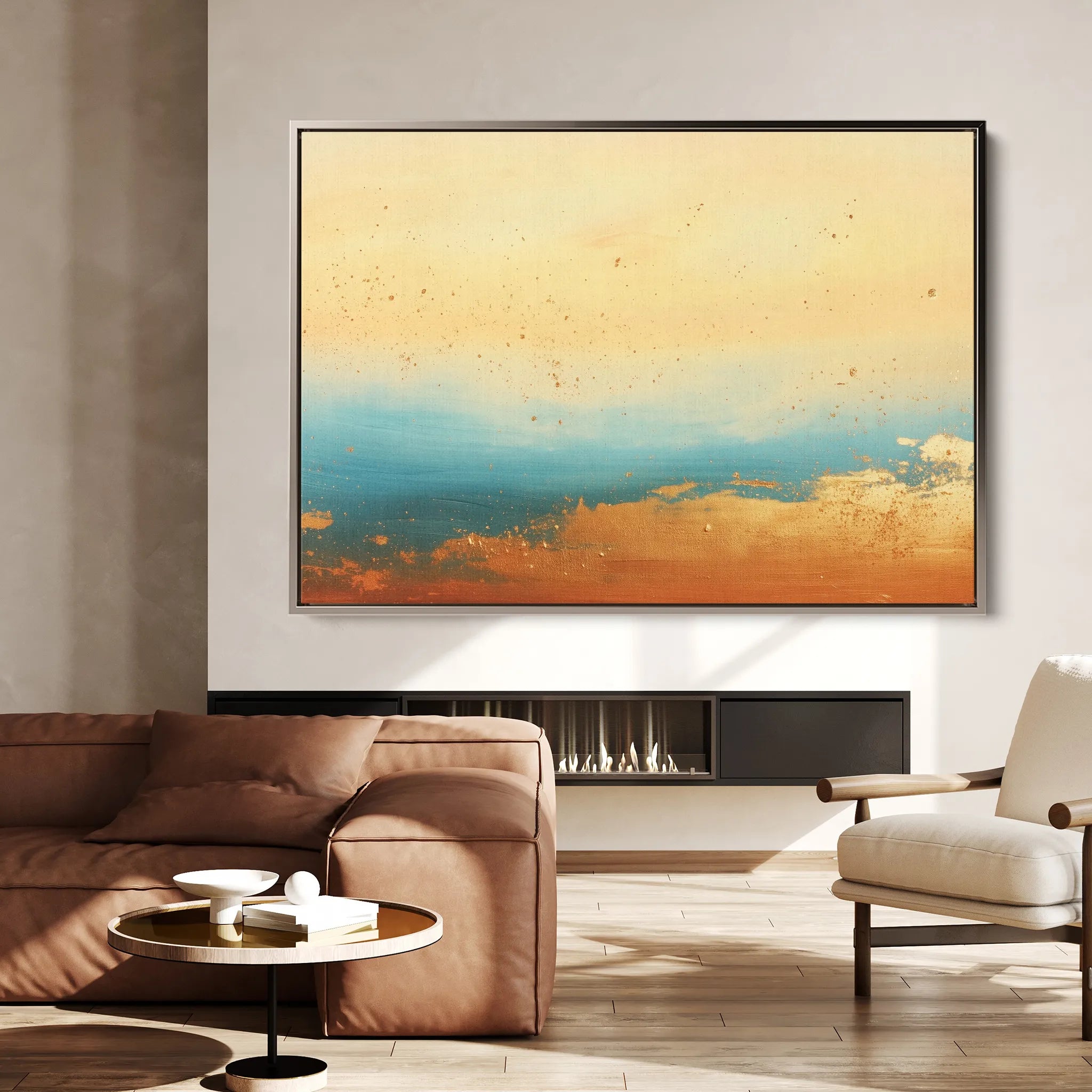 Abstract 448 Canvas Art 18" x 24" / 45 x 60 cm / Black