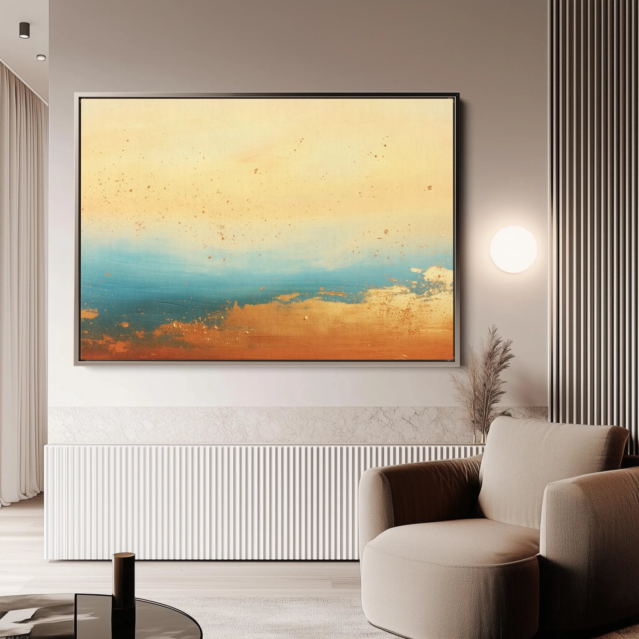 Abstract 448 Canvas Art 18" x 24" / 45 x 60 cm / Black