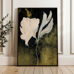 Floral 448 Canvas Art 18" x 24" / 45 x 60 cm / Black
