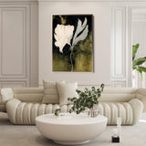 Floral 448 Canvas Art 18" x 24" / 45 x 60 cm / Black