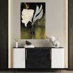 Floral 448 Canvas Art 18" x 24" / 45 x 60 cm / Black