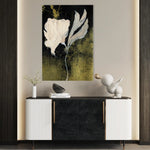 Floral 448 Canvas Art 60 x 40 cm / Black