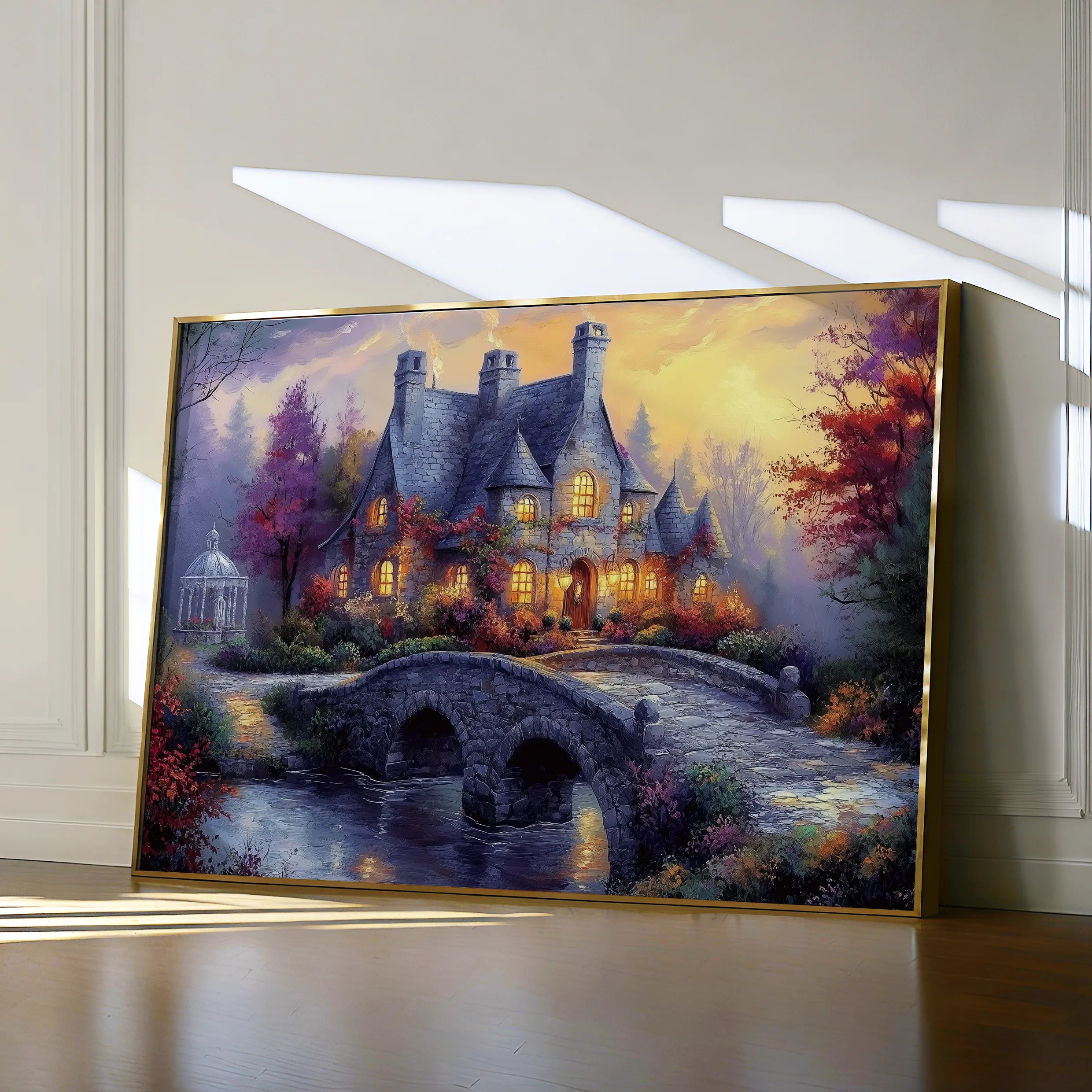 Landscape 448 Canvas Art 18" x 24" / 45 x 60 cm / Black