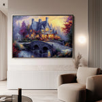 Landscape 448 Canvas Art 18" x 24" / 45 x 60 cm / Black