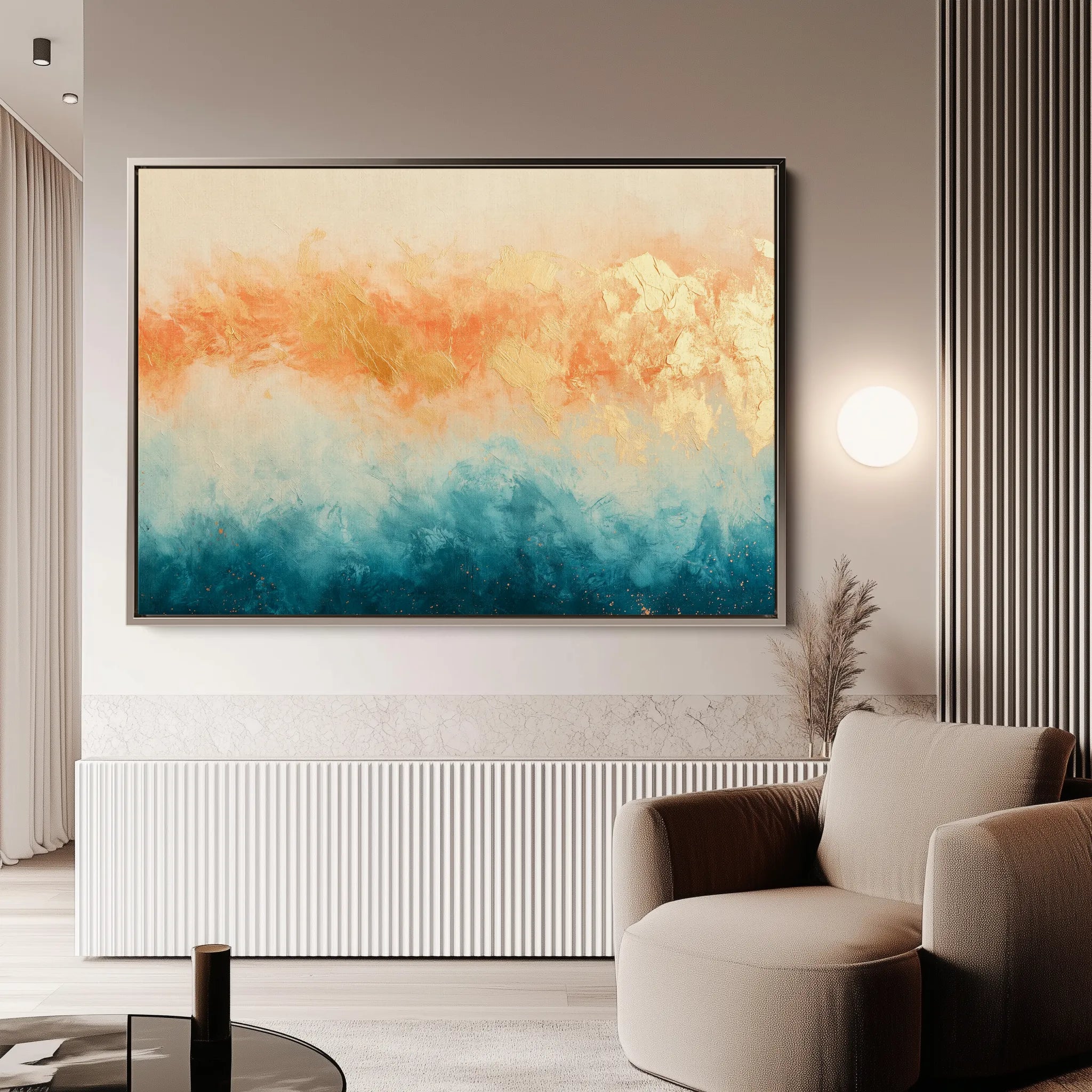Abstract 449 Canvas Art 18" x 24" / 45 x 60 cm / Black