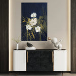 Floral 449 Canvas Art 18" x 24" / 45 x 60 cm / Black