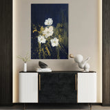 Floral 449 Canvas Art 18" x 24" / 45 x 60 cm / Black
