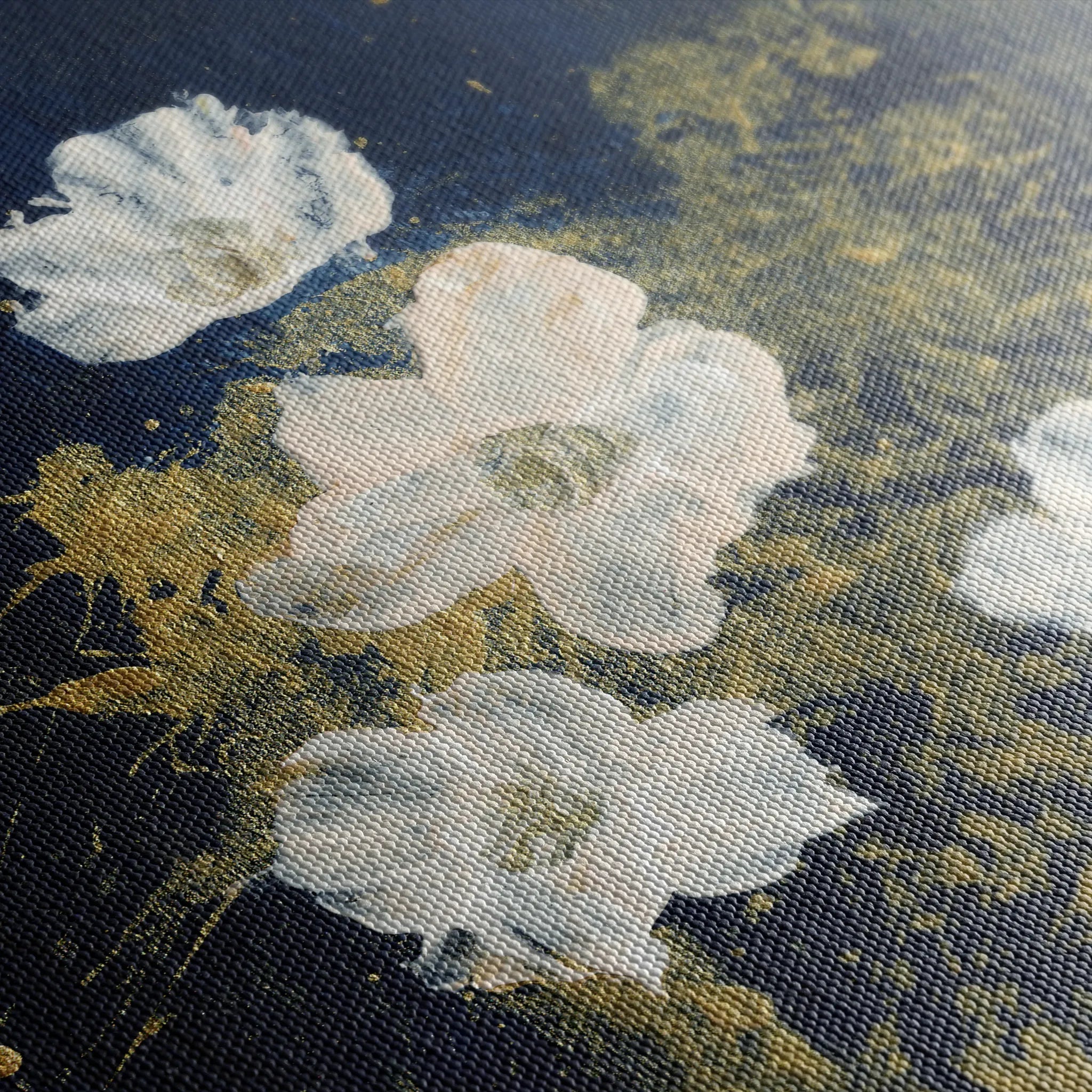 Floral 449 Canvas Art 18" x 24" / 45 x 60 cm / Black