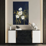 Floral 449 Canvas Art 60 x 40 cm / Black