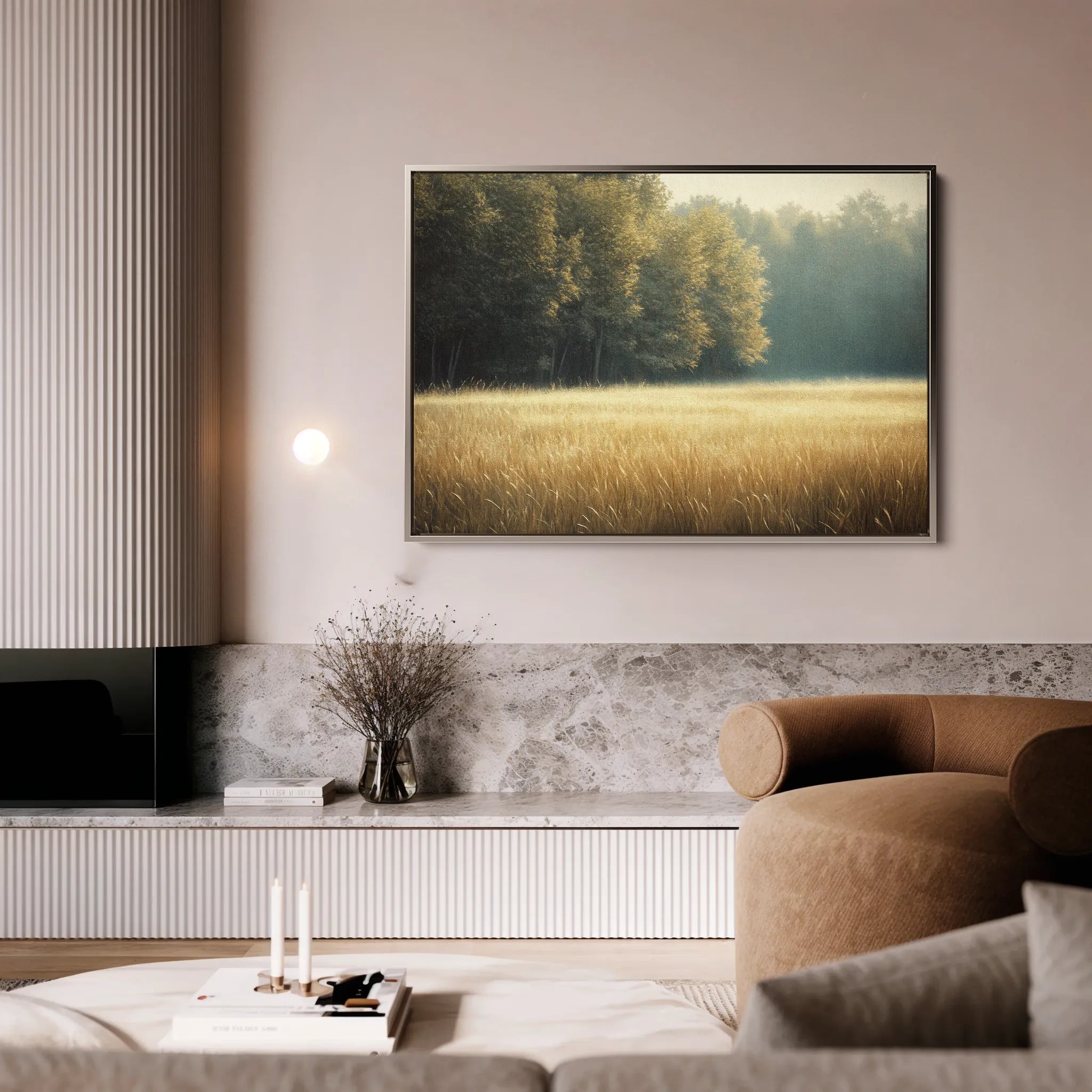 Landscape 449 Canvas Art 18" x 24" / 45 x 60 cm / Black