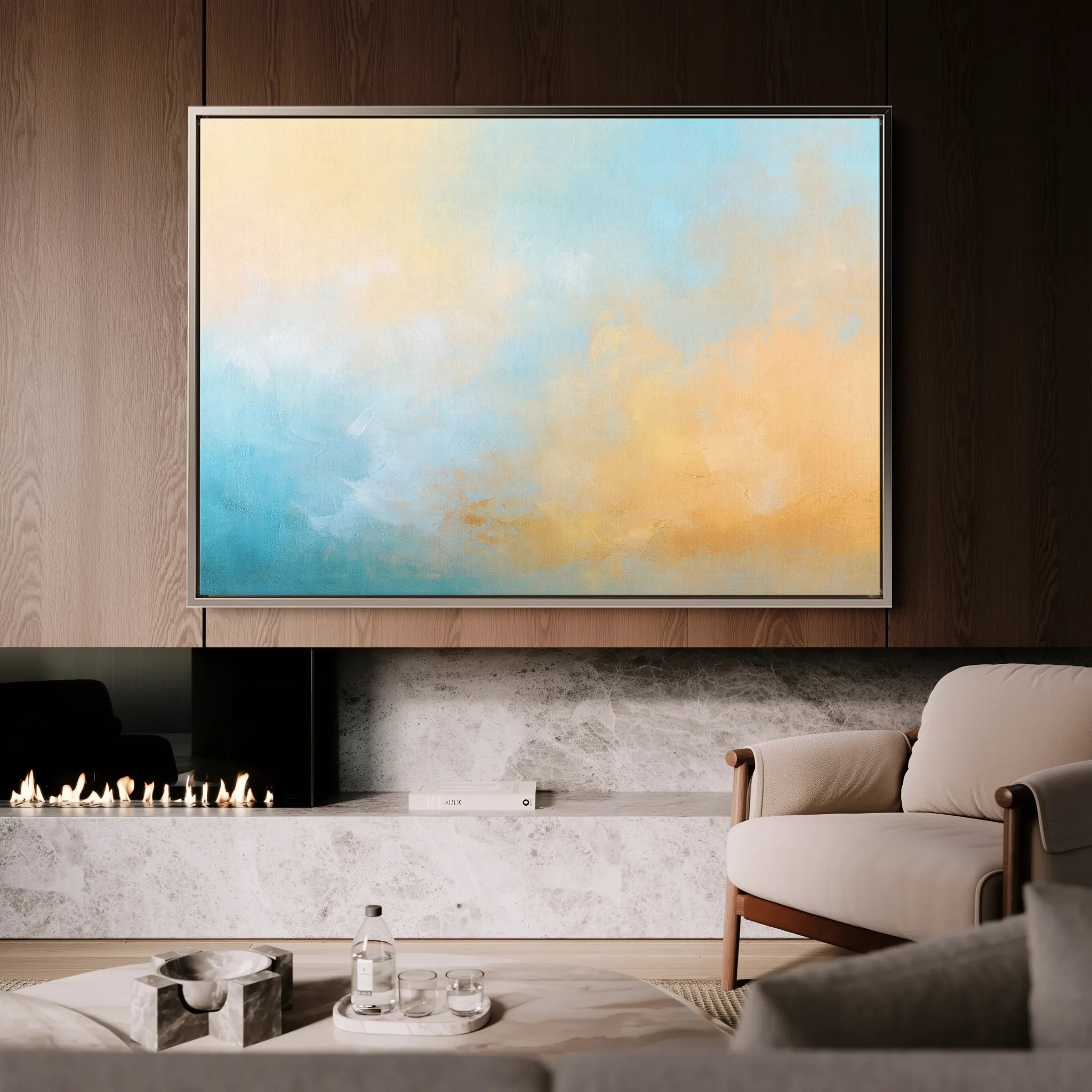 Abstract 450 Canvas Art 18" x 24" / 45 x 60 cm / Black