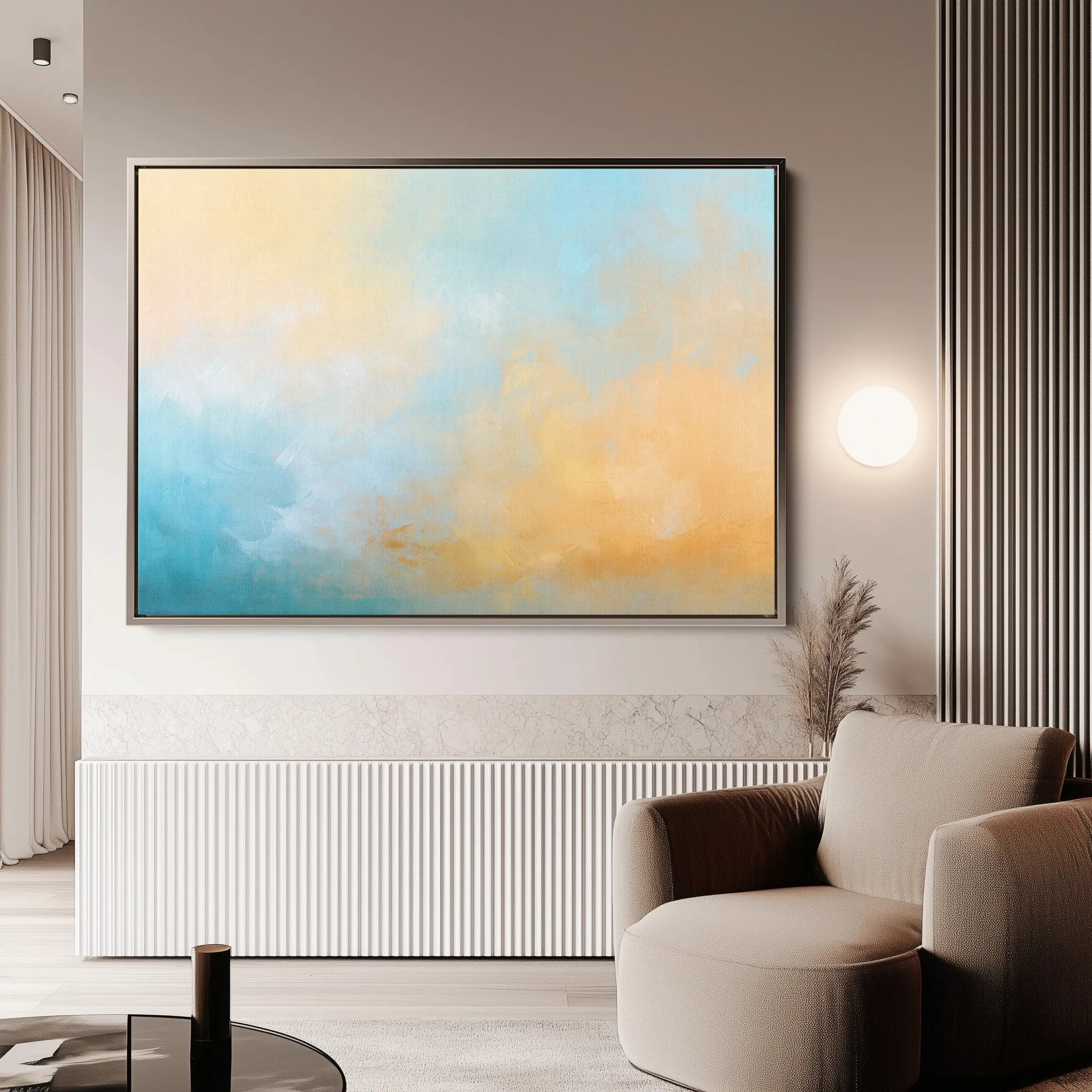 Abstract 450 Canvas Art 18" x 24" / 45 x 60 cm / Black
