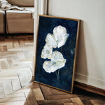 Floral 450 Canvas Art 18" x 24" / 45 x 60 cm / Black