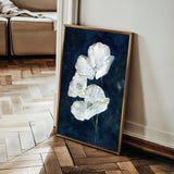 Floral 450 Canvas Art 18" x 24" / 45 x 60 cm / Black