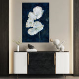Floral 450 Canvas Art 18" x 24" / 45 x 60 cm / Black