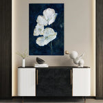 Floral 450 Canvas Art 60 x 40 cm / Black