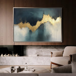 Abstract 451 Canvas Art 18" x 24" / 45 x 60 cm / Black