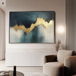 Abstract 451 Canvas Art 18" x 24" / 45 x 60 cm / Black
